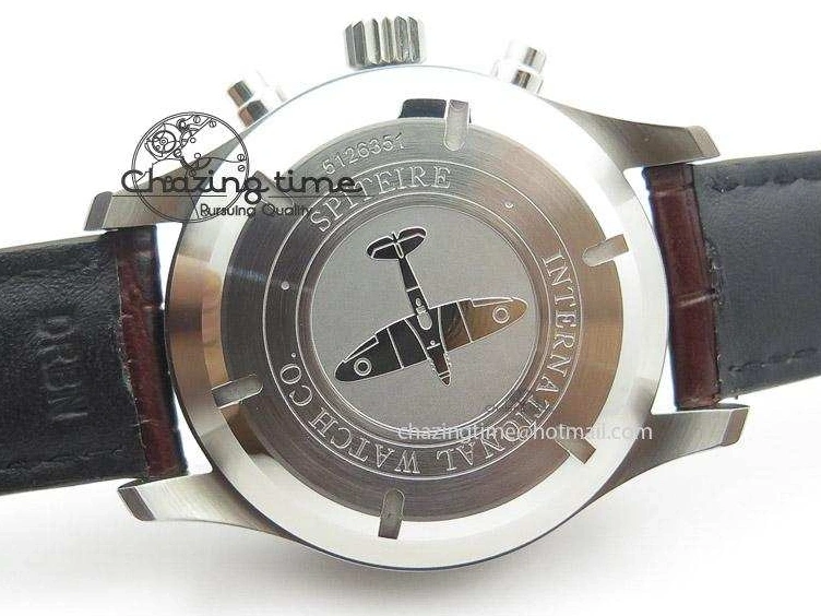 MIROTIME 0504 Pilot Chrono SS 3878 Gray Dial on Brown Leather Strap A Resilient 7395